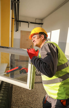 The Galway windows and doors team installing new windows